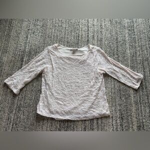 Dressbarn Lace Cream Blouse